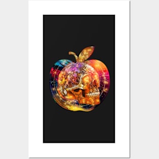 skull apple Posters and Art